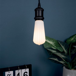 Ampoule Filament LED déco verre opaque G95, culot E27, 1055 Lumens, conso. 10W (equivalence 75W), Blanc chaud
