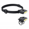 Lampe frontale LED 2 en 1 pour vélo rechargeable USB, 170 Lumens
