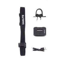 Lampe frontale LED 2 en 1 pour vélo rechargeable USB, 170 Lumens