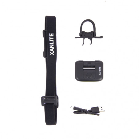 Lampe frontale LED 2 en 1 pour vélo rechargeable USB, 170 Lumens