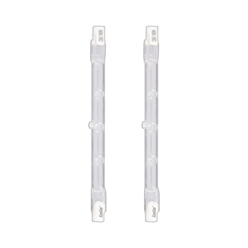Lot de 2 ampoules halogènes culot R7S, 3090 Lumens, équivalence 160W, 2900 Kelvins, dimmable