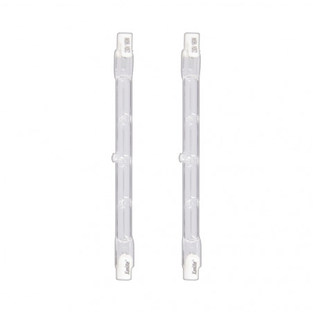 Lot de 2 ampoules halogènes culot R7S, 3090 Lumens, équivalence 160W, 2900 Kelvins, dimmable
