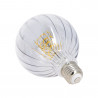 Ampoule Filament LED déco verre ciselé G95, culot E27, 240 Lumens, conso. 3W (equivalence 25W), Blanc chaud