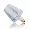 Ampoule Filament LED déco verre ciselé cône, culot E27, 300 Lumens, Blanc chaud