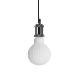 Ampoule Filament LED déco verre opaque G95, culot E27, 1055 Lumens, conso. 10W (equivalence 75W), Blanc chaud