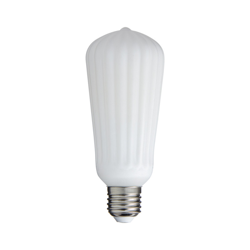 Ampoule Filament LED déco verre opaque G95, culot E27, 1055 Lumens, conso. 10W (equivalence 75W), Blanc chaud