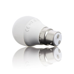 Ampoule LED P45, culot B22, 5,3W cons. (40W eq.), lumière blanc chaud