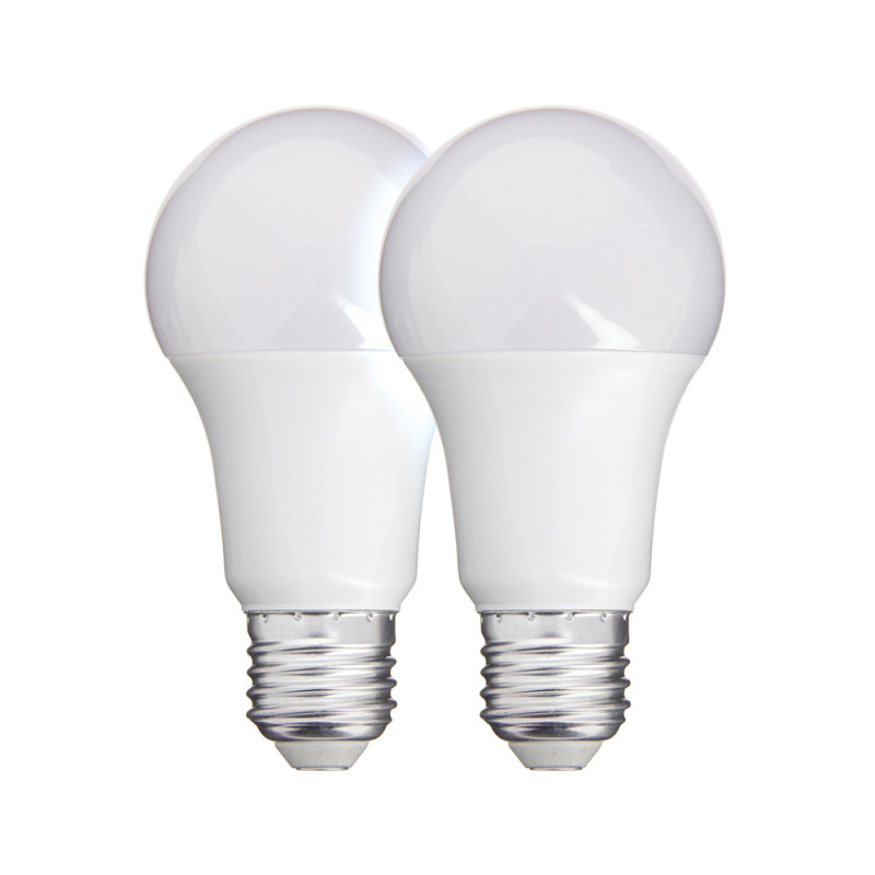 Lot de 2 ampoules LED A60 - cuLot E27 - classique