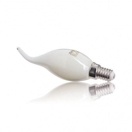 Ampoule à filament LED flamme coup de vent, culot E14, 4W cons. (40W eq.), lumière blanche chaud