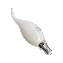 Ampoule à filament LED flamme coup de vent, culot E14, 4W cons. (40W eq.), lumière blanche neutre