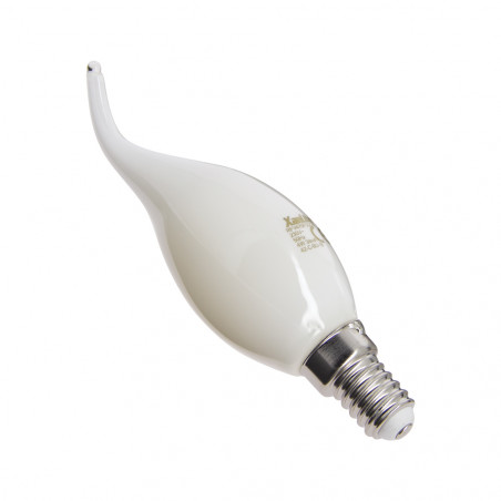 Ampoule à filament LED flamme coup de vent, culot E14, 4W cons. (40W eq.), lumière blanche neutre
