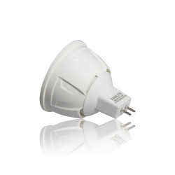 Ampoule LED spot, culot GU5.3, 7W cons. (50W éq.), angle focalisé, lumière blanche chaude