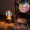 Ampoule Unicorn, filament LED, effet arc en ciel, culot E27