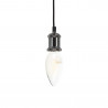 Ampoule LED filament flamme culot E14 806lm blanc chaud