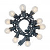 Guirlande lumineuse LED 5m 230V extensible IP44, 10 boules P45
