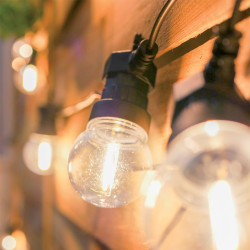 Guirlande lumineuse LED 5m 230V extensible IP44, 10 boules P45