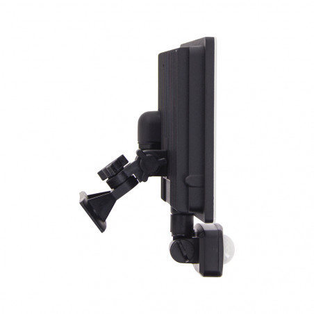 Projecteur mural noir LED IP44 avec détecteur de mouvement, 2600 Lumens, conso. 30 W, Blanc froid