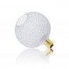 Ampoule Déco Cage Boule Blanc, culot E27, Hologramme, Blanc chaud