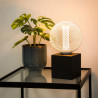 Ampoule Déco Cage Boule Blanc, culot E27, Hologramme, Blanc chaud