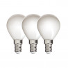 Lot de 3 Ampoules Filament LED P45 Opaque, culot E14, 470 Lumens, équivalence 40W, 4000 Kelvins, Blanc neutre