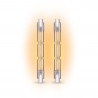 Lot de 2 ampoules halogènes culot R7S, 78mm, 2216 Lumens, 2900 Kelvins, Blanc chaud Dimmable