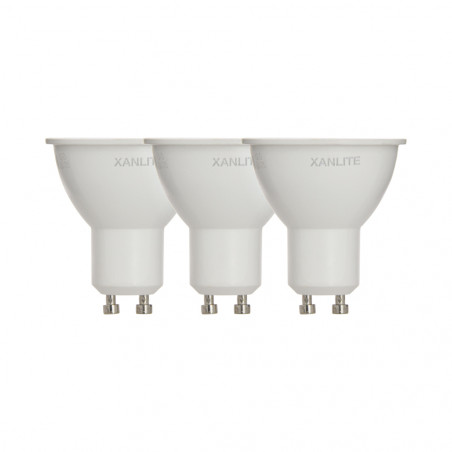 Lot x3 Ampoule spot LED, culot GU10, 5,5W cons. (50W eq.), blanc neutre (4000K)