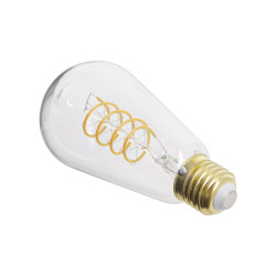 Ampoule LED (ST64) Edison / Vintage, culot E27, 4W cons. (28W eq.), 300 lumens, lumière blanc chaud