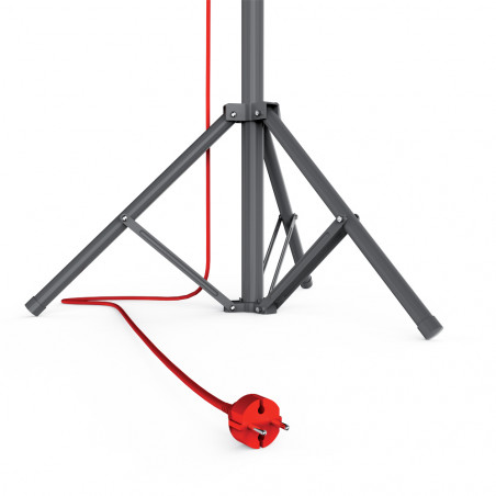 Projecteur de chantier secteur 230 V Trépied 1 tête 20W 1600 LM 6500 K Projection 40 M IP 44