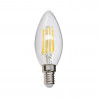 Ampoule à filament LED flamme, culot E14, 4W cons. (40W eq.), lumière blanc chaud