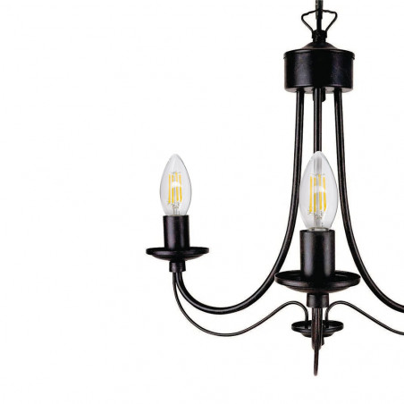 Ampoule à filament LED flamme, culot E14, 4W cons. (40W eq.), lumière blanc chaud