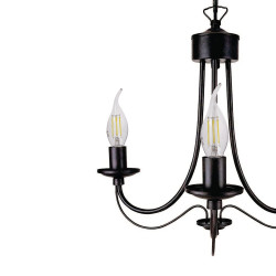 Ampoule à filament LED flamme coup de vent, culot E14, 4W cons. (40W eq.), lumière blanche neutre