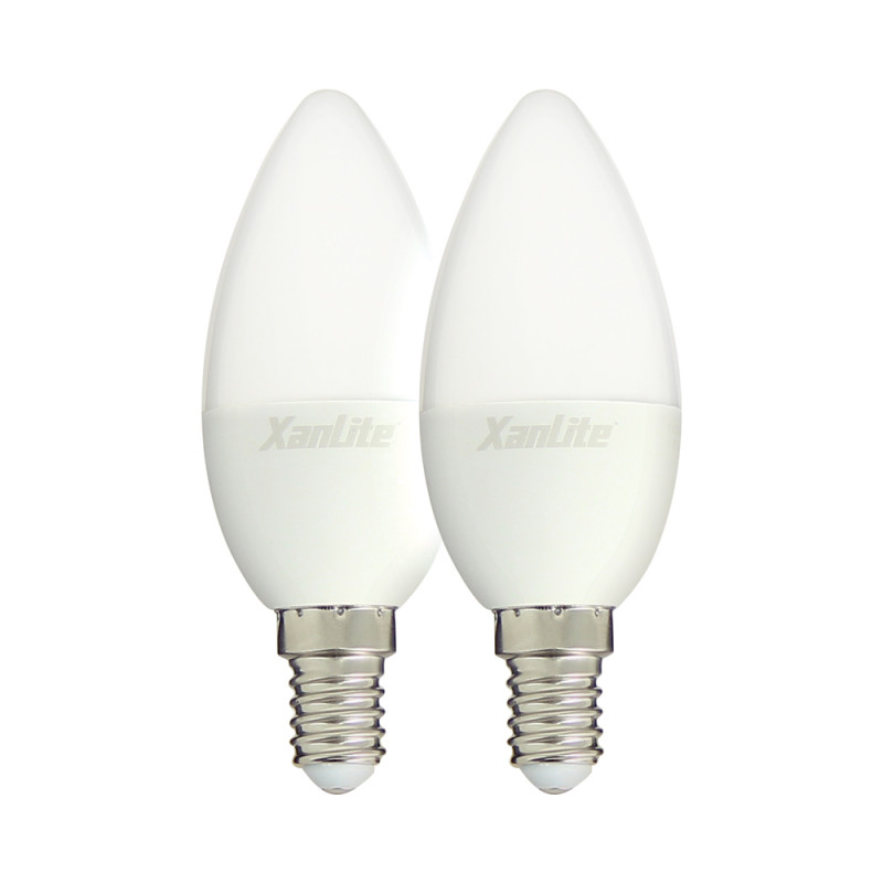 Ampoule LED flamme, culot E14, 5W cons. (40W eq.), lumière blanc neutre