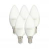 Lot x5 Ampoules LED flamme, culot E14, 5,5W cons. (40 W éq), lumière blanc chaud