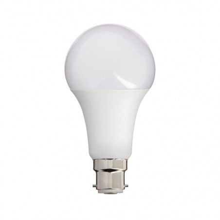 Ampoule LED A60, culot B22, 14,2W cons. (100W eq.), lumière blanc chaud