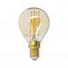 Ampoule LED (P45) / Vintage au verre ambré, culot E14, 3,8W cons. (30W eq.), 350 lumens, lumière blanc chaud