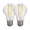 Lot de 2 ampoules A60 - cuLot E27 - retro-LED