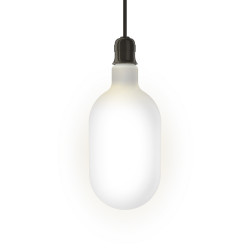 Ampoule LED déco éclairante Gas bottle Opaline au verre lacté, culot E27, 8W cons. (60W eq.), 806 lumens, lumière blanc neutre