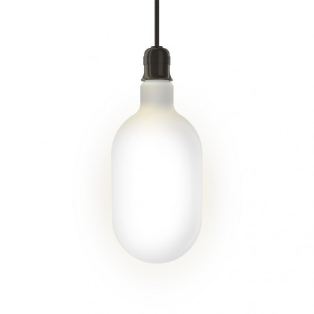 Ampoule LED déco éclairante Gas bottle Opaline au verre lacté, culot E27, 8W cons. (60W eq.), 806 lumens, lumière blanc neutre