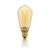 Ampoule LED déco Hologramme EDISON au verre ambré, culot E27, 4W cons., 200 lumens, lumière blanc chaud