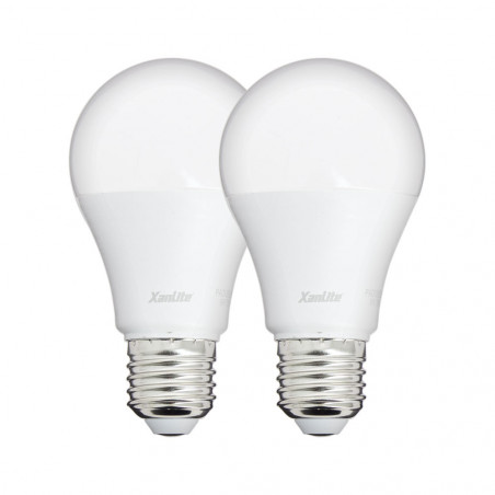 Lot de 2 ampoules LED A60 - culot E27 - classique