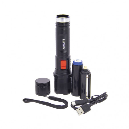 Torche LED rechargeable USB-C, ou piles, 1000 lumens
