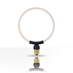 Ampoule Filament LED déco Ellipse Ronde, culot E27, conso. 3,5W, 470 lumens, Blanc chaud
