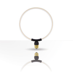 Ampoule Filament LED déco Ellipse Ronde, culot E27, conso. 8W, 800 lumens, Blanc chaud