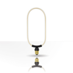 Ampoule Filament LED déco Ellipse Ovale, culot E27, conso. 8W, 800 lumens, Blanc chaud