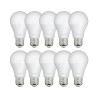 Lot de 10 Ampoules LED A60, culot E27, 9W cons. (60W eq.), lumière Blanc Neutre