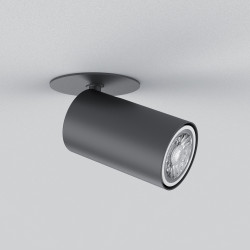 Spot en saillie GU10 50W 2700K Rond ajustable Noir