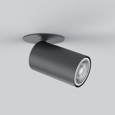 Spot en saillie GU10 50W 2700K Rond ajustable Noir