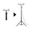 Projecteur de Chantier LED sur Pied, Filaire, x2 Projecteurs, 40 W, 2800 Lumens