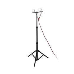 Projecteur de Chantier LED sur Pied, Filaire, x2 Projecteurs, 40 W, 2800 Lumens