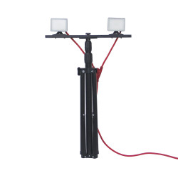 Projecteur de Chantier LED sur Pied, Filaire, x2 Projecteurs, 40 W, 2800 Lumens